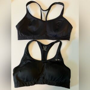 Set of 2 Black Champion Sports Bras Sz L/38C. Never Worn. Like New! LAST CHANCE!